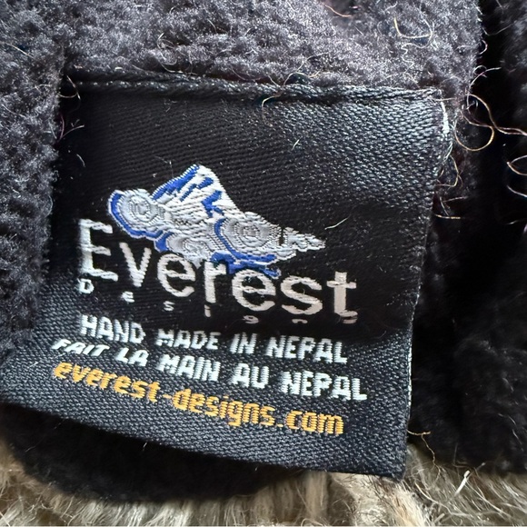 EVEREST DESIGNS Trapper Hat Mens One Size Wool Fleece Fur Lined Patch Knit - Picture 8 of 10